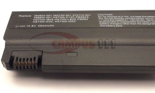 Brand New 4800mah 6-Cell 10.8V Battery for HP COMPAQ NX6120 NX6110 NC6400 NC6120 360482-001, 395791-661, 395791-741, 396751-001, 397809-001, 397809-003, 397809-242, 398650-001, 983C2280F, DAK100520-01F200L, EQ441AV, HSTNN-DB05, HSTNN-DB16, HSTNN-DB28, HSTNN-FB05, HSTNN-FB18, HSTNN-IB05, HSTNN-IB08, HSTNN-IB16, HSTNN-IB18, HSTNN-IB28, HSTNN-LB05, HSTNN-LB08, HSTNN-MB05, HSTNN-UB05, HSTNN-UB18, HSTNN-XB11, HSTNN-XB18, HSTNN-XB28, PB994, PB994A, PB994ET, PQ457AV On Sale