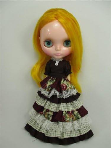 Handcrafted Outfit Costume Clothes for Blythe Doll Blouse and Long Layer Skirt