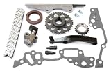 Evergreen TKC2000HDWPTOP Toyota 22R 22RE Timing Chain Kit w/ Timing Cover, Water Pump & Oil Pump