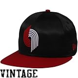 New Era Portland Trail Blazers Black-Red Satron Quick Turn Snapback Adjustable Hat