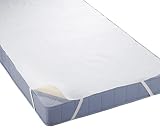 Biberna 809720-001-142 Wasserundurchl�ssige Molton Matratzenauflage 3-lagig mit SilverCare 90 x 200 cm wei�