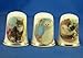 Porcelain China Collectable Thimbles - Set of Three Assorted Cats