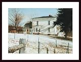 January Light by Thomas William Jones 32.00X25.00 Framed with Black Wood Frame