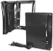 Mancini Black Leather Legal Size Ring Binder 2 Inch
