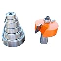 CMT 835.501.11 Variable Depth From 1/8-Inch to 1/2-Inch, 1-3/8-Inch Cutting Height, 1/2-Inch Shank Rabbeting Router Bit Set
