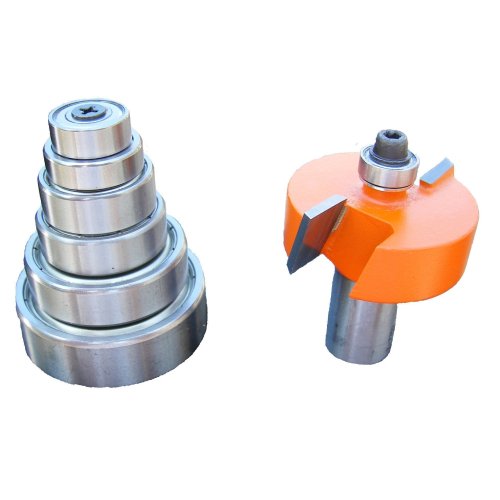 CMT 835.501.11 Variable Depth From 1/8 to 1/2, 1/2 Cutting Height, 1/2 Shank Rabbeting Router Bit Set