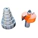 CMT 835.501.11 Variable Depth From 1/8 to 1/2, 1/2 Cutting Height, 1/2 Shank Rabbeting Router Bit Set