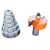CMT 835.501.11 Variable Depth From 1/8-Inch to 1/2-Inch, 1-3/8-Inch Cutting Height, 1/2-Inch Shank Rabbeting Router Bit Set