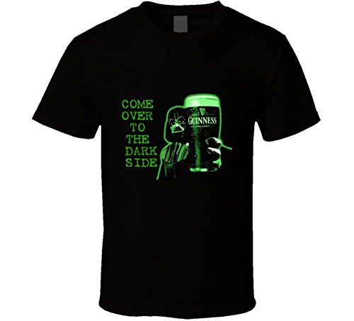 Tshirts Design Lab Come Over To The Dark Side Guinness Beer St.Patrick'S Day Graphic Tshirt Tees 2Xl Black