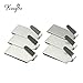KINGSO 6pcs Stainless Steel Self Adhesive Stick Wall Hook Hanger Holder