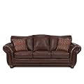 Santa Monica Vintage Queen Size Leather Sofa Sleeper