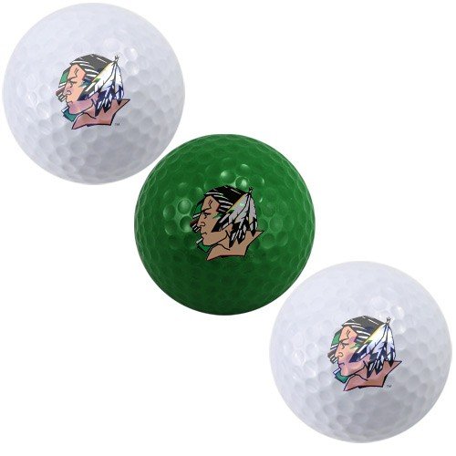 North Dakota Fighting Sioux Three Pack Of Golf Balls