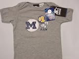 Michigan Wolverines (University of) NCAA Grey Short Sleeve T-Shirt Baby/Infant Onesie 12 Months