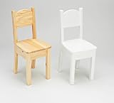 Open Back Chair, White by Little Colorado