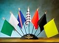 NASCAR Indy Motor Speedway 7 Piece Flag Set