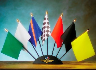 NASCAR Indy Motor Speedway 7 Piece Flag Set
