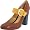 Medium Brown/Yellow Leather
