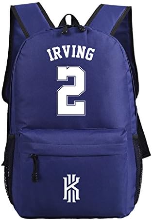 WISHOT Kyrie Irving Logo Backpack NBA Basketball Fans Schoolbag
