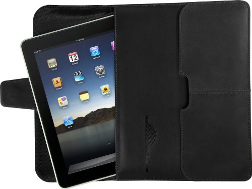 Targus Hughes Leather Portfolio for Apple iPad 16GB, 32GB, 64GB WiFi and WiFi + 3G, iPad 2 TES010US (Black)