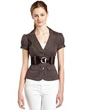 A. Byer Juniors Cap Sleeve Cargo Jacket With Pockets