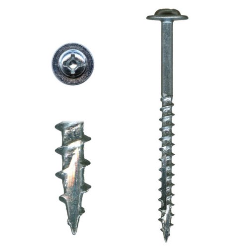 10 x 3 HighPoint Cabinet Installation Screws, Washer Head, Combo Drive, Zinc, 100 pc