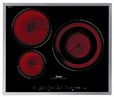 Sauter - STV944X - Table de Cuisson Vitroc&eacute;ramique - 60 cm - Noir et Inox