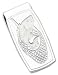 Apparel : Rhodium-plated Fish in Net Hinged Money Clip