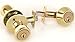 Lion Locks LICO0705 Tulip Entry Door Knob and Keyed Alike Single Cylinder Deadbolt, Polish Brass
