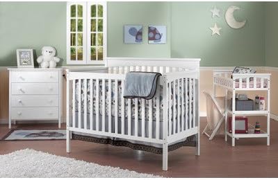 Baby Crib 55.12 x 29.63 x 44.13 Abc Nursery Bedding Sets Cribs Doll Sheets Mattress Glenna Jean