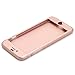iPhone 6S Case, Pandawell? 360 Degree All-round Full Body Protection Hard Slim Case with Tempered Glass Screen Protector for Apple iPhone 6 / 6S 4.7 inch (Rose Gold)