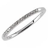 14Kt White Gold Ladies Diamond Wedding Band