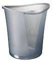 Leitz 52040092 Papierkorb Allura 18 Liter, Polystyrol, rauch transparent