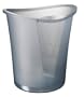 Leitz Allura Corbeille � papier en polypropyl�ne 18 L 100% recyclable Gris Transparent