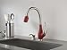 Delta Faucet 9158-SR-DST Fuse, Single Handle Pull-Down Kitchen Faucet, Stainless/Red