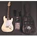 SX RST VWT Vintage White Electric Guitar Package with Amp, Carry Bag, Cord and Instructional DVD