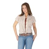 Wrangler® 20X Short Sleeve Studded Blouse by Wrangler