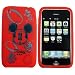 Disney© Licensed Mickey Mouse Soft Silicone Shield Protector Case Cover for Apple iPhone 3G / 3GS - Red