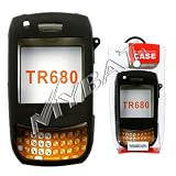SILICONE PROTECTION SKIN CASE COVER for PAL ONE TREO 680 - RETAIL PACKAGING (BLACK, BLUE, PINK, WHITE)