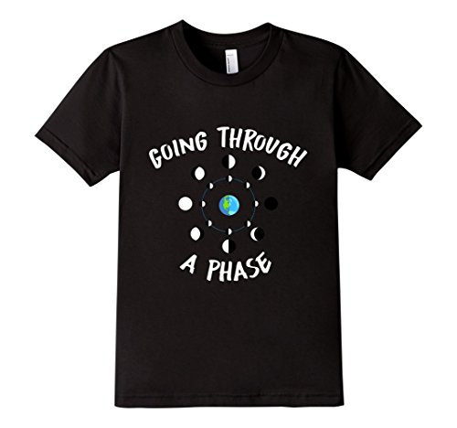 Kids Going Through a Phase Moon Astronomy Teacher Science T-Shirt 8 Black