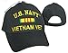 AES U.S. Navy Veteran Vetrans Ribbon 3D Embroidered Baseball Cap Hat (Licensed)