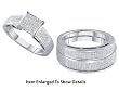 Stunning 3 Pc. Genuine .60 Ctw. Diamond Wedding Set for Him and Her