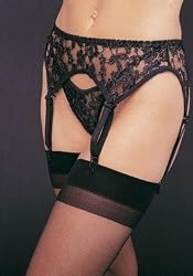 Valentine's Day Lace Garter Belt with Matching Thong