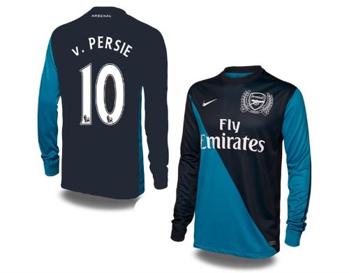 Nike Arsenal Away Van Persie jersey long sleeves
