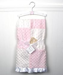 New Boutique Pink Girl Minky Dot Chenille Baby Blankets FREE SHIPPING!