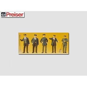 RAILWAY PERSONNEL - PREISER HO SCALE MODEL TRAIN FIGURES 12191