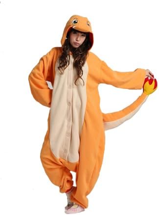 Rnmomo Unisex-adult Kigurumi Onesie Fire Dragon Pajamas