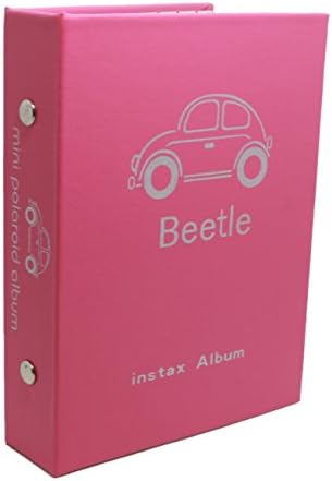 Woodmin Fuji Instax Mini Photo Album Mini Album For Instax mini7s 8 25 50s 90 Film---Pink
