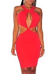 Sexy Cutout Polyester/Spandex Club Dress/Party Dress/Mini Dress 
