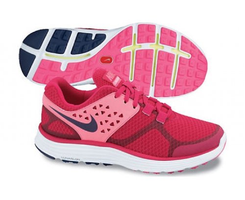 NIKE Lunarswift 3 Junior Laufschuhe, Rosa/WeiÃ?/Schwarz, 38