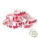 Keep-A-Breast 1 Inch I Love Boobies Bracelet White/Pink